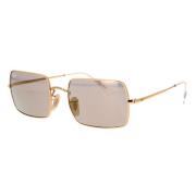 Rb3720 Vierkante Metalen Zonnebril Ray-Ban , Yellow , Unisex