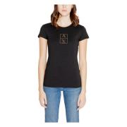 Dames T-shirt en tanktop collectie Armani Exchange , Black , Dames