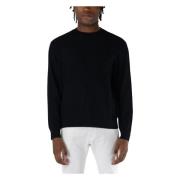 Crew Neck Sweater Armani Exchange , Black , Heren