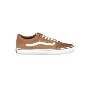 Bruine Polyester Sneaker met Contrastdetails Vans , Brown , Heren