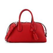 Slot Leren Handtas Tod's , Red , Dames