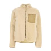 Shearling Jas in Zand Jil Sander , Beige , Dames