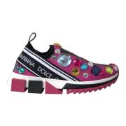 Kristal Sorrento Sneakers Dolce & Gabbana , Pink , Dames