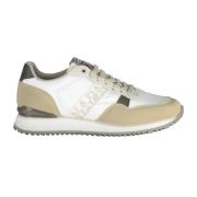 Stijlvolle witte sneakers met contrasterende accenten Napapijri , Whit...