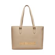 Stijlvolle Ivoor Tassen voor Vrouwen Love Moschino , Beige , Dames