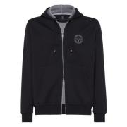 Zwart & Lichtgrijs Cardigan Sweatshirt Brunello Cucinelli , Black , He...