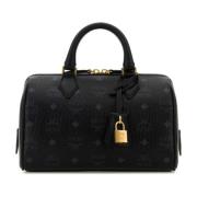 Ella Boston Canvas Handtas MCM , Black , Dames