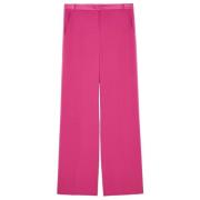 Fuchsia Viscose Palazzo Broek met Smoking Details Patrizia Pepe , Pink...