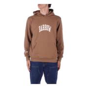 Bruine hoodie met voorlogozak Barrow , Brown , Heren