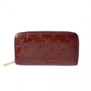 Pre-owned Leather wallets Louis Vuitton Vintage , Red , Dames