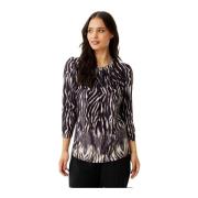 Grazia Blouse 3/4 Mouw Zwart IN Front , Black , Dames