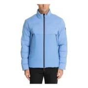 7 Down Jacket met Hook-and-Loop Sluiting Emporio Armani EA7 , Blue , H...