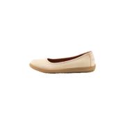 Ballerina Nubuck Cream Bio Nature Footwear , Beige , Dames