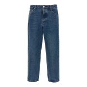 Klassieke Denim Jeans Ami Paris , Blue , Heren