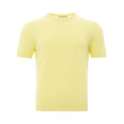 Sunny Cotton Luxury Tee voor de veeleisende Gentleman Gran Sasso , Yel...