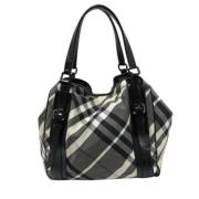 Pre-owned Leather totes Burberry Vintage , Black , Dames