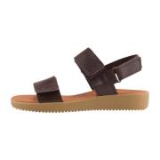 Karen Sandal Pull Up Leather Nature Footwear , Brown , Dames