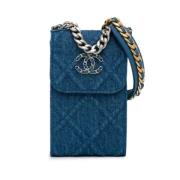 Pre-owned Denim chanel-bags Chanel Vintage , Blue , Dames