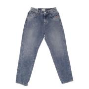 Vintage Slim Fit Denim Jeans Amish , Blue , Dames