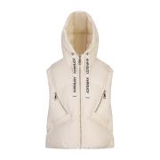 Iconische Witte Gewatteerde Gilet Khrisjoy , White , Dames