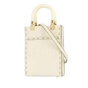 Pre-owned Leather totes Fendi Vintage , White , Dames