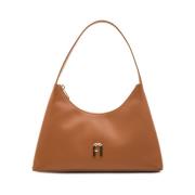 Bruine Leren Handtassen Furla , Brown , Dames