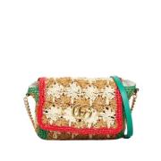 Pre-owned Leather crossbody-bags Gucci Vintage , Multicolor , Dames