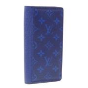 Pre-owned Canvas wallets Louis Vuitton Vintage , Blue , Heren