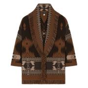 Icon Jacquard Vest Alanui , Brown , Dames