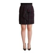 Elegante geruite rok met hoge taille Bencivenga , Multicolor , Dames