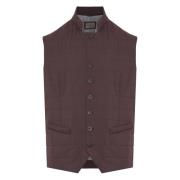 Stijlvol Lichtgewicht Vest met Zakken Corneliani , Purple , Heren