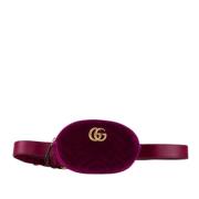 Pre-owned Velvet crossbody-bags Gucci Vintage , Purple , Dames