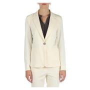 Omkeerbare Viscose Jas Emme DI Marella , Beige , Dames