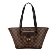 Pre-owned Canvas louis-vuitton-bags Louis Vuitton Vintage , Brown , Da...