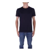 Blauw Logo Reliëf T-shirt Dondup , Blue , Heren