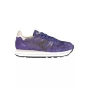 Blauwe Sneakers met Kristalversiering Diadora , Blue , Dames