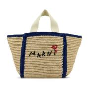 Raffia Shopping Bag Marni , Beige , Dames