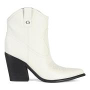 Westers Vegan Leren Laars Guess , White , Dames