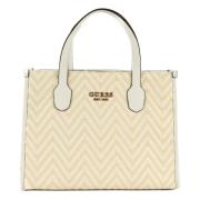 Stro en Stoffen Winkelmand Guess , Beige , Dames