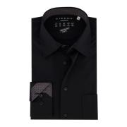 Zwarte Business Overhemd Jurk Eterna , Black , Heren