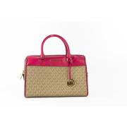 Carmine Pink Signature Duffle Crossbody Tas Michael Kors , Beige , Dam...