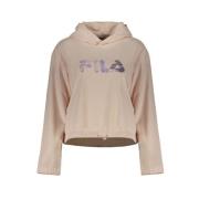 Roze hoodie met print Fila , Pink , Dames