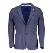 Elegante Klassieke Lange Mouw Jas Gant , Blue , Heren