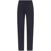 Navy Elastische Taille Jogger Broek Givenchy , Blue , Heren