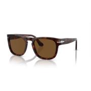 Klassieke Havana Bruine Zonnebril Persol , Brown , Unisex