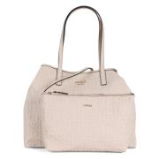 Stijlvolle Shopper met Binnen Tas Guess , Beige , Dames