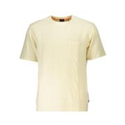 Beige Kortemouw Trui Losse Pasvorm Hugo Boss , Beige , Heren