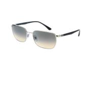 Outdoor Wraparound Zonnebril Metal Peek Design Ray-Ban , Gray , Unisex