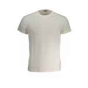 Korte mouw katoenen T-shirt met logo K-Way , White , Heren