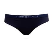 Navy Bikini Onderkant met Logo Tailleband Tommy Hilfiger , Blue , Dame...